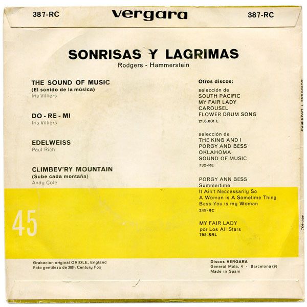 The Sound Of Music De La Película Sonrisas Y Lagrimas