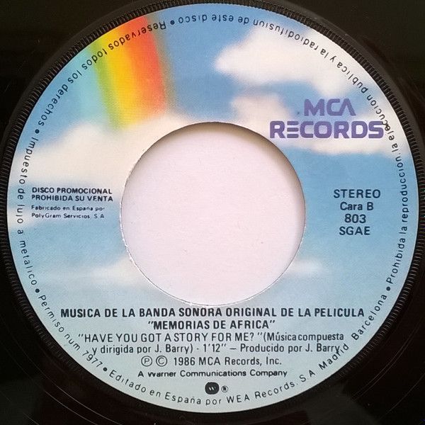 The Music Of Goodbye (Tema De Amor De La Pelicula Memorias De Africa)