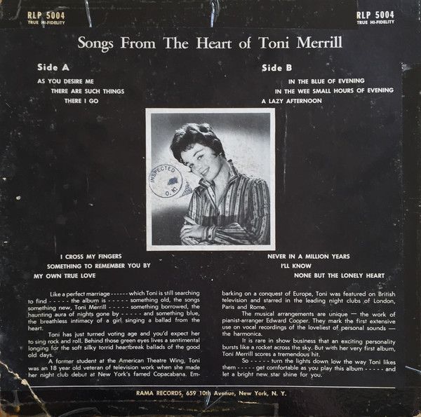 Songs From The Heart Of Toni Merrill