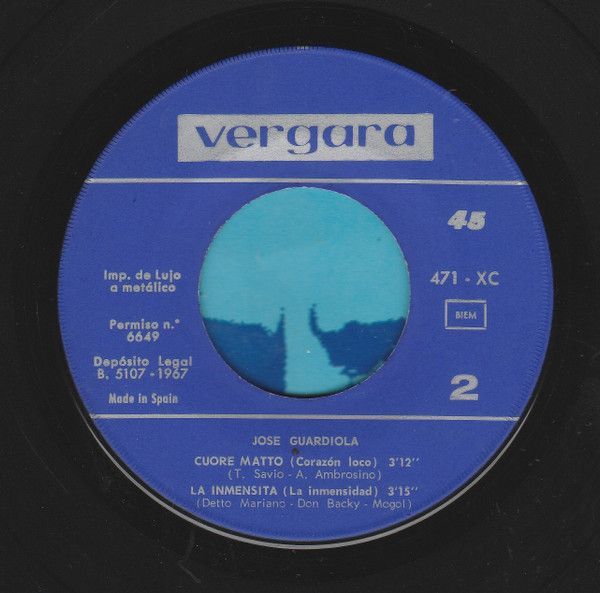 Non Pensare A Me / 1er Premio Festival San Remo 67