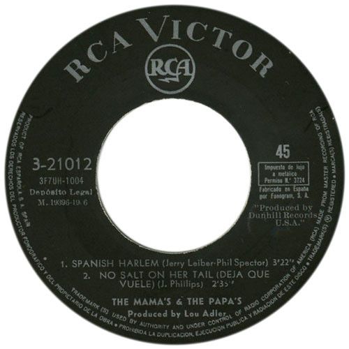 MC0yOTU5LmpwZWc.jpeg Loock Through My Window (Mira Por Mi Ventana) / You Baby / Spanish Harlem / No Salt On Her Tail (Deja Que Vuele)