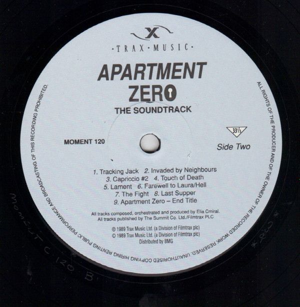 Apartment Zero (An Original Soundtrack Album)