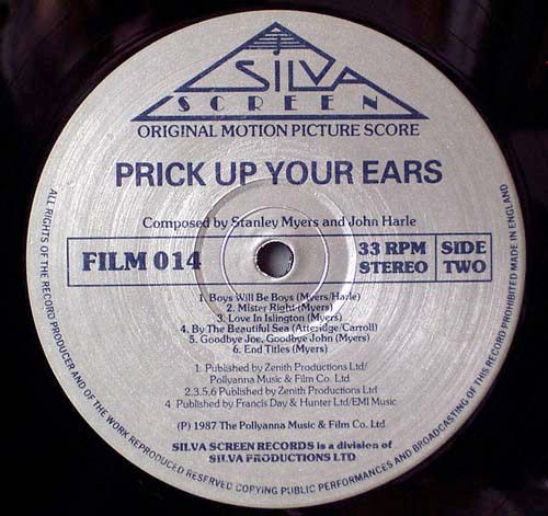 Prick Up Your Ears (Original Motion Picture Score)