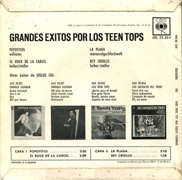 Popotitos / El Rock De La Cárcel / La Plaga / Rey Criollo