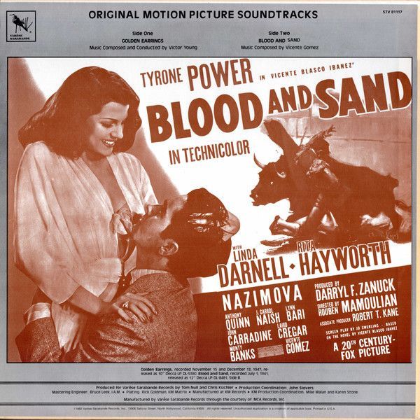 Golden Earrings / Blood And Sand (Original Motion Picture Soundtracks)