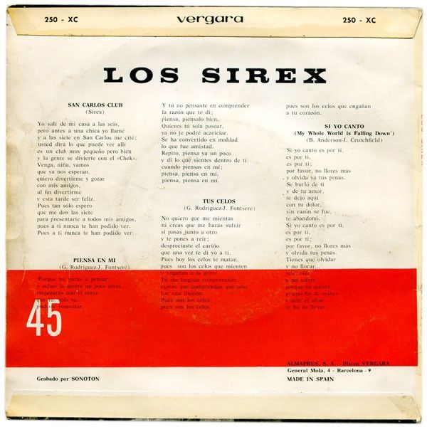 Los Sirex Interpretan Sus Própias Canciones