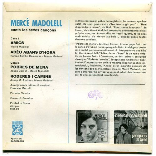 Les Cançons De Mercè Madolell