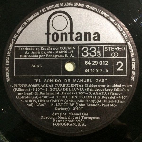 El Sonido De Manuel Gas