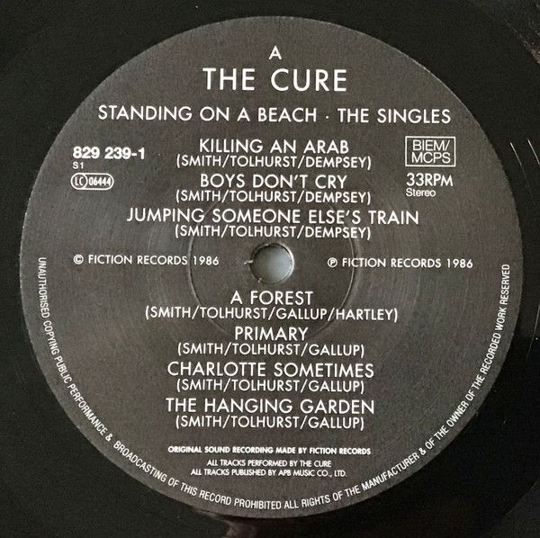 Standing On A Beach · The Singles