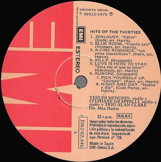 Jealousy - Hits Of The Thirties