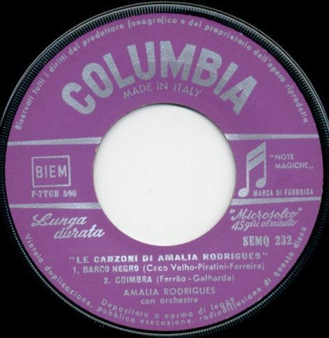 Le Canzoni Di Amalia Rodrigues