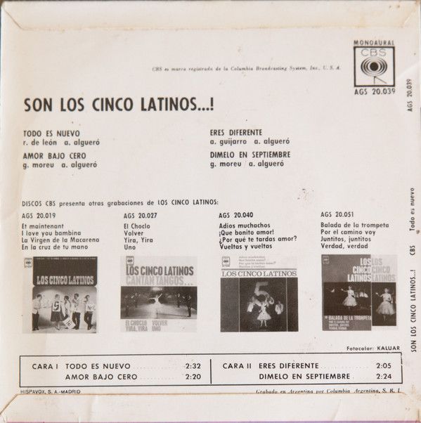 Son Los 5 Latinos..!