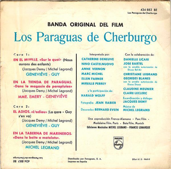 Banda Original De La Película: Los Paraguas De Cherburgo