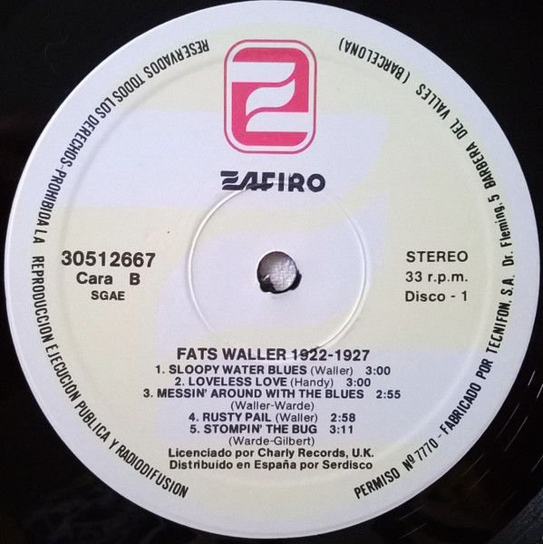 The Complete Fats Waller And His Orchestra - 1922-1927