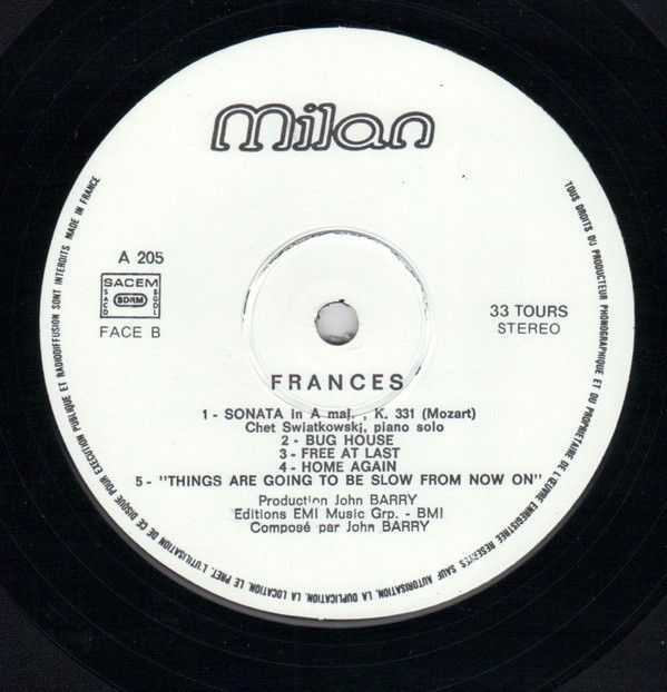 Frances (Original Motion Picture Soundtrack)