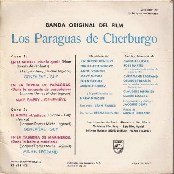 Banda Original De La Película: Los Paraguas De Cherburgo