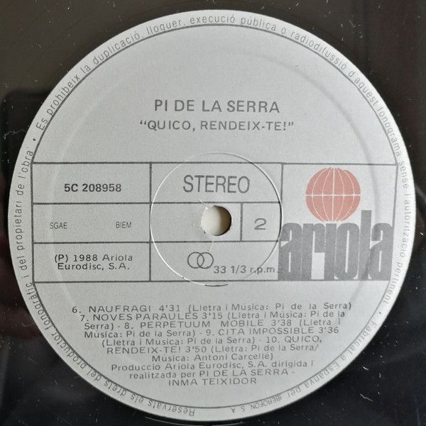Quico, Rendeix-Te!