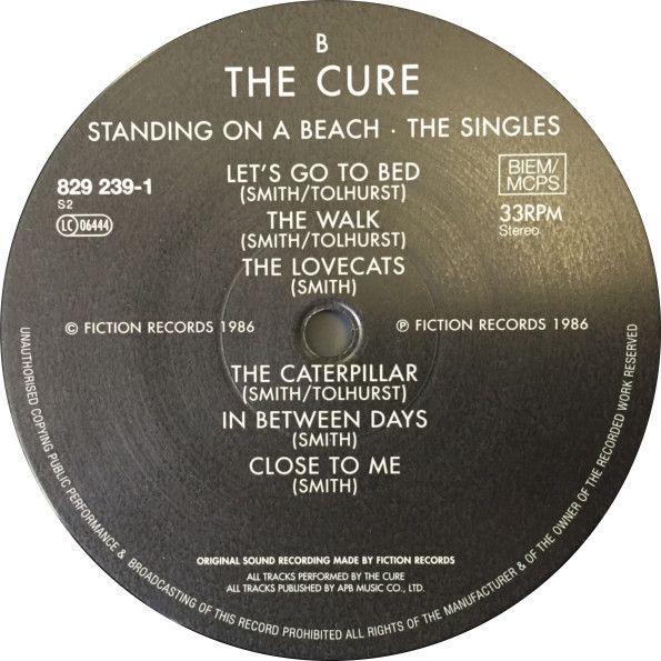 Standing On A Beach · The Singles