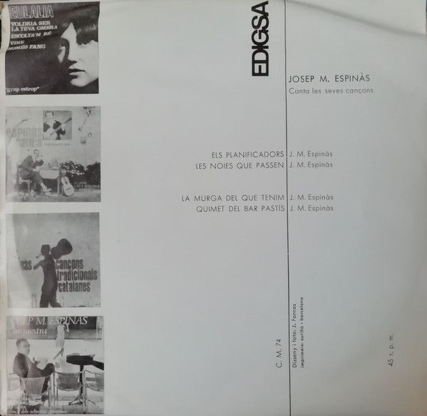 Els planificadors/La murga del que tenim/Quimet del bar pastís/Les noies que passen