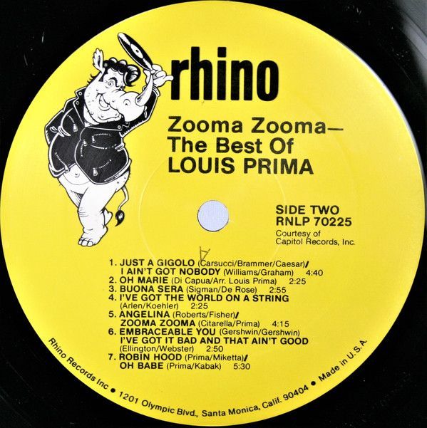 Zooma Zooma - The Best Of Louis Prima