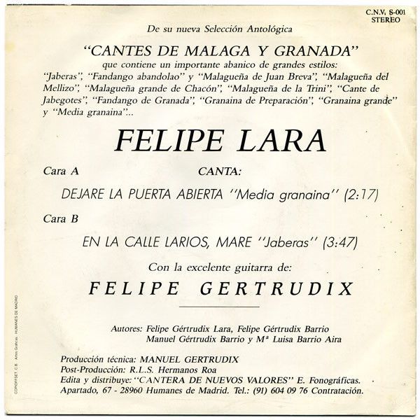 Cantes De Malaga Y Granada