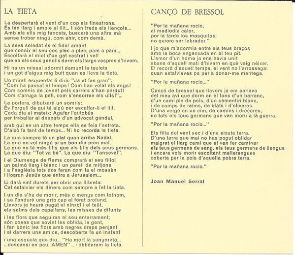 La Tieta / Cançó De Bressol