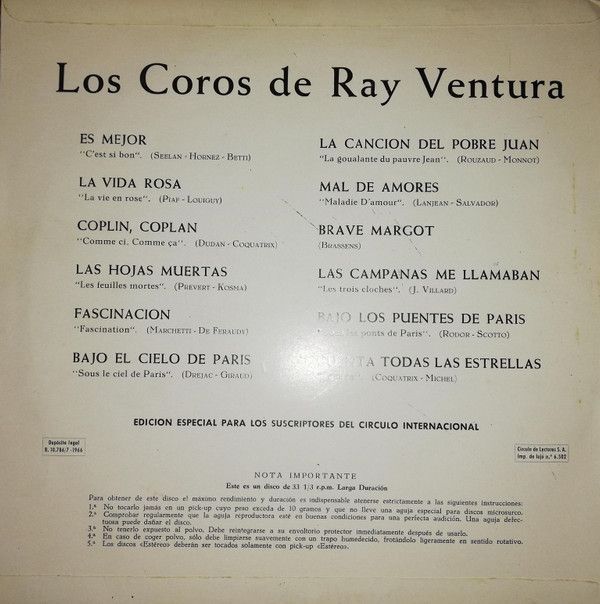 Los Coros De Ray Ventura