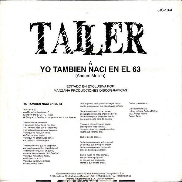 Yo También Nací En El 63