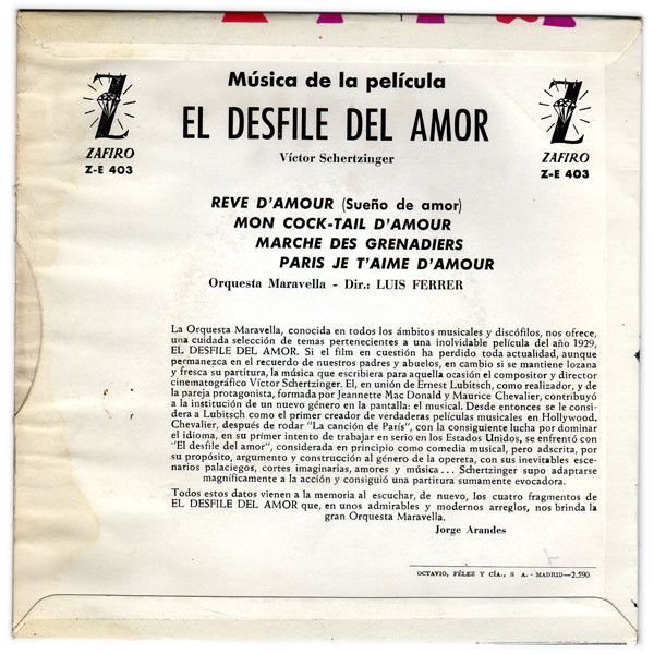 Música De La Película: El Desfile Del Amor