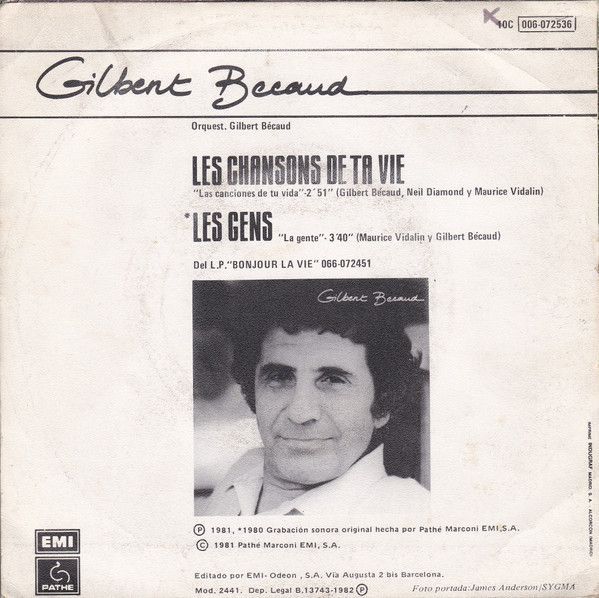 les chansons de ta vie - las canciones de tu vida