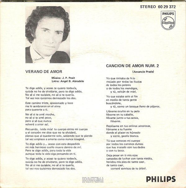 Canción De Amor Nº 2 / Verano De Amor