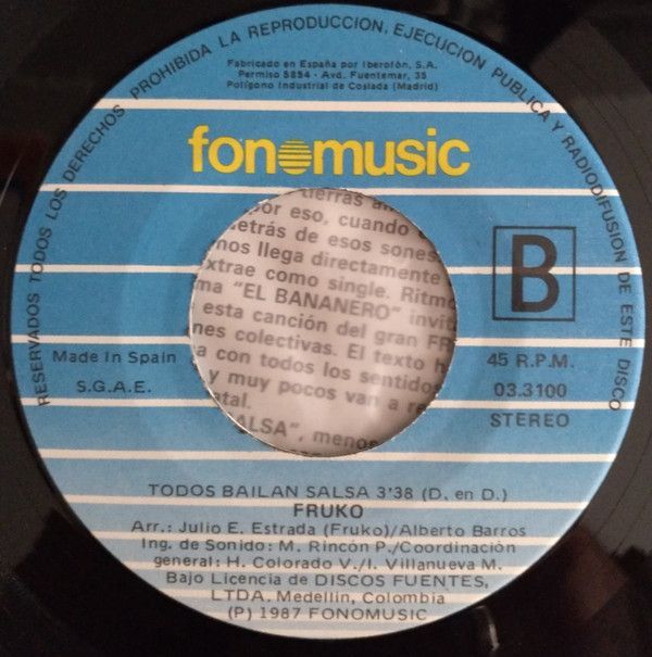 El Bananero / Todos Bailan Salsa