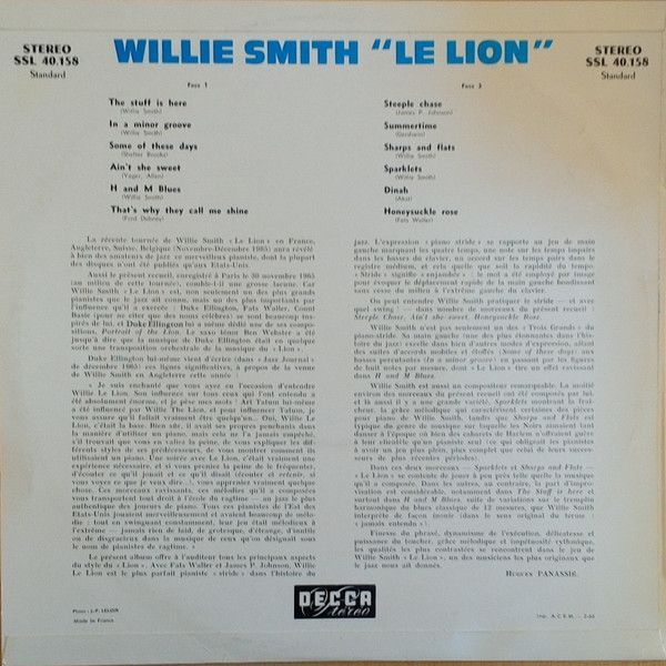 Willie Smith "The Lion"