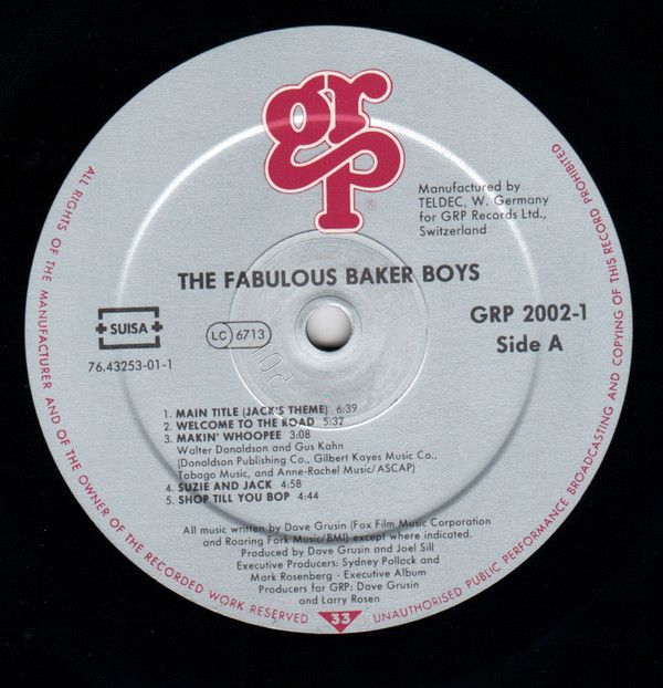 The Fabulous Baker Boys (Original Motion Picture Soundtrack)