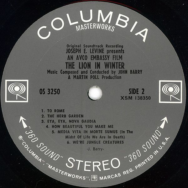 The Lion In Winter (Original Motion Picture Soundtrack)