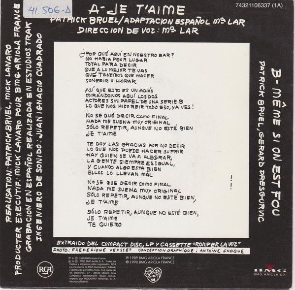 Je T'Aime