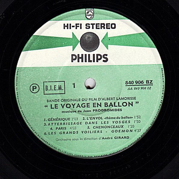 Le Voyage En Ballon (Bande Originale Du Film D'Albert Lamorisse)