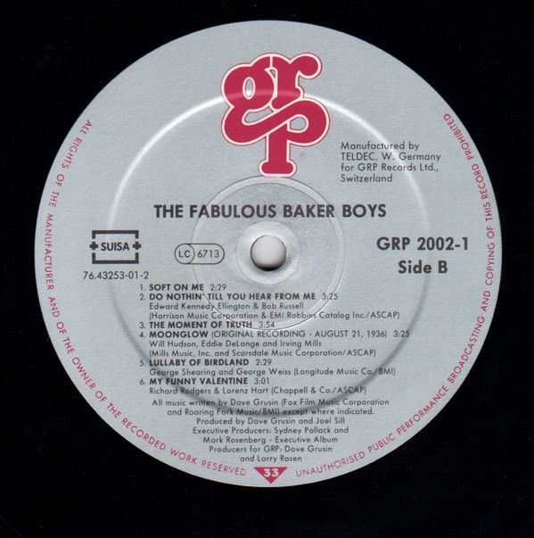 The Fabulous Baker Boys (Original Motion Picture Soundtrack)