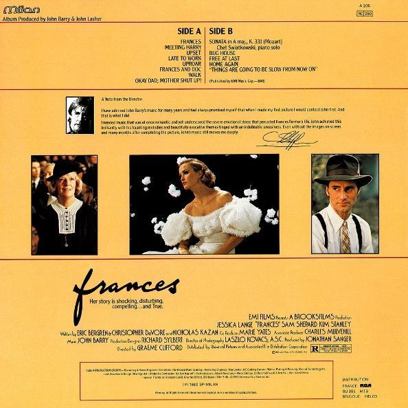 Frances (Original Motion Picture Soundtrack)