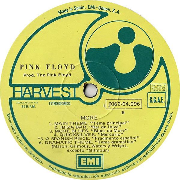 Soundtrack From The Film "More"