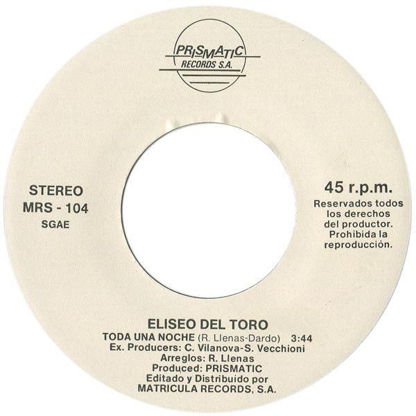 Barcelona Con Eliseo Del Toro / Toda Una Noche