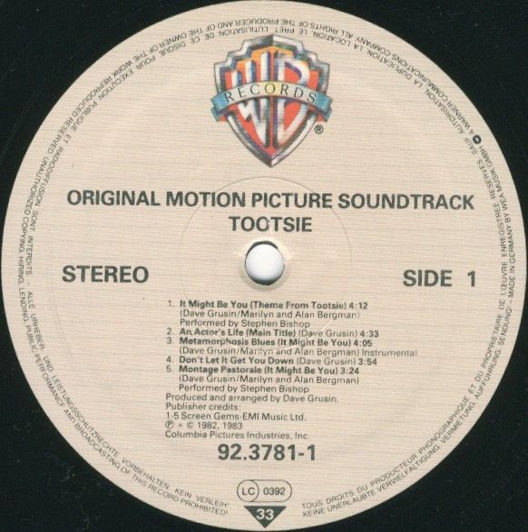 Tootsie - Original Motion Picture Soundtrack