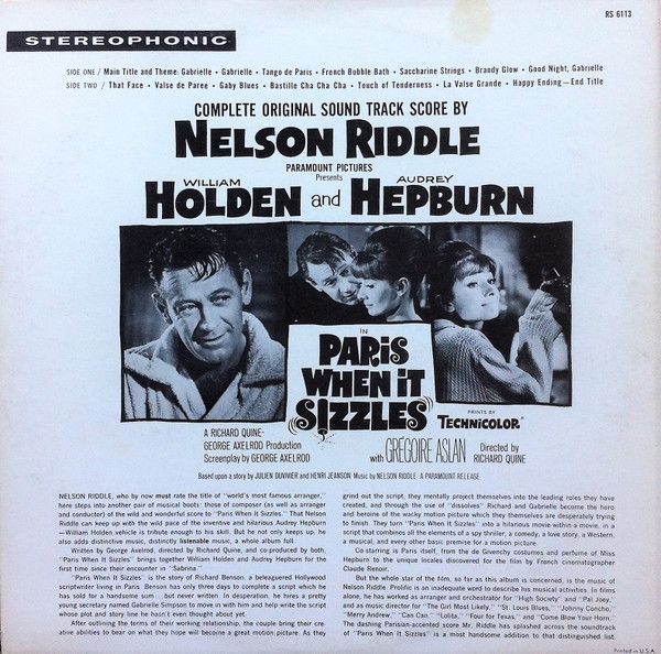 Paris When It Sizzles [Music From The Original Score Of The Paramount Motion Picture]