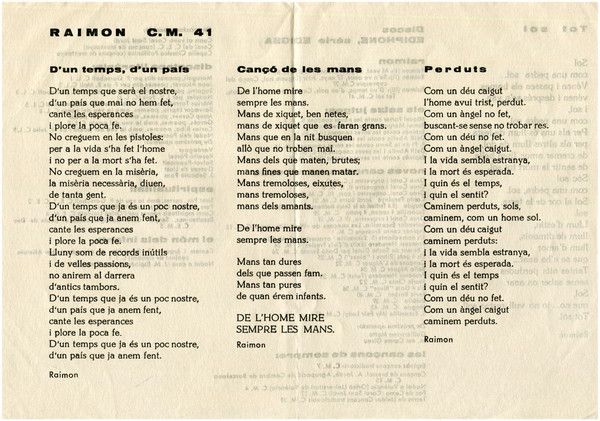 Canta Les Seves Cançons (III)