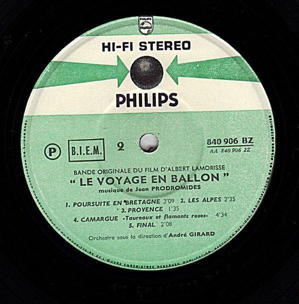 Le Voyage En Ballon (Bande Originale Du Film D'Albert Lamorisse)