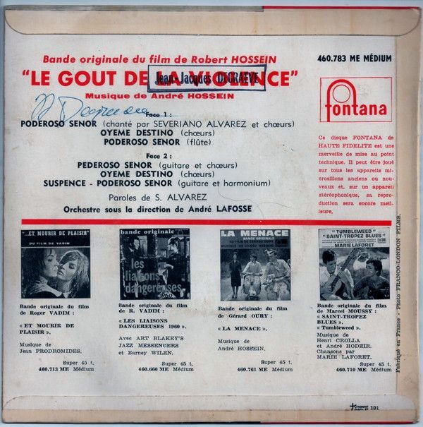 Bande Originale Du Film Le Goût De La Violence