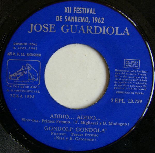 Canta Los Exitos De San Remo 1962