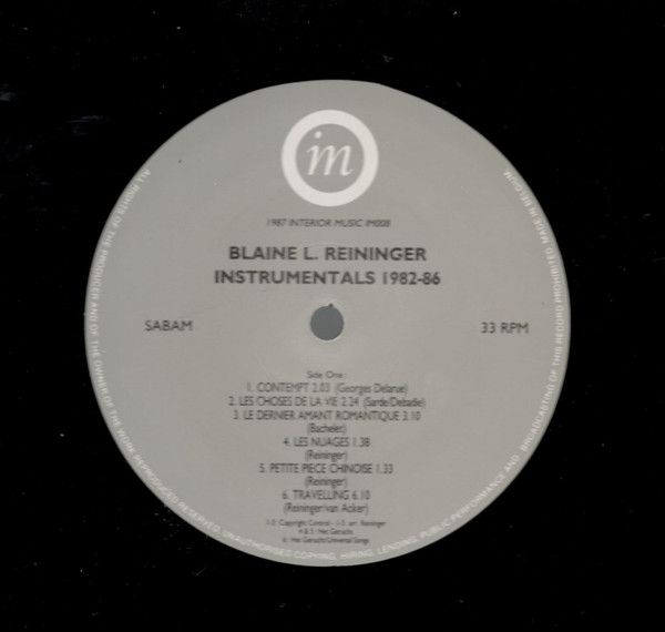 Instrumentals 1982-86