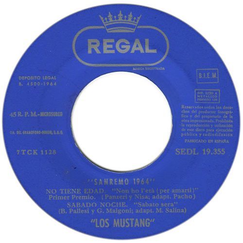 Sanremo 1964 - Los Mustang En Sus Creaciones