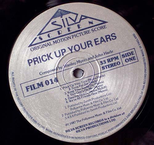 Prick Up Your Ears (Original Motion Picture Score)